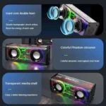 V8 Transparent Mecha Speakers Bluetooth - Image 3