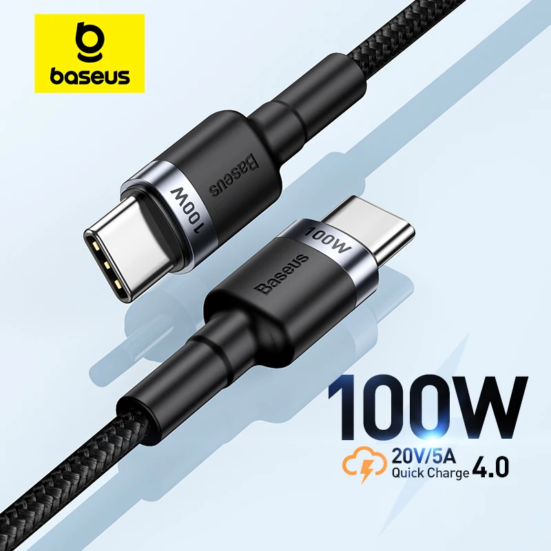 kf-S0c8788b5cc0b489bb1a1d1941d35b10dG USB Type C To USB C Cable 100W/5A PD Fast Charging - Image 1