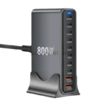 10 Port 800W Fast Charging Block Desktop - Image 3