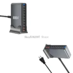 10 Port 800W Fast Charging Block Desktop