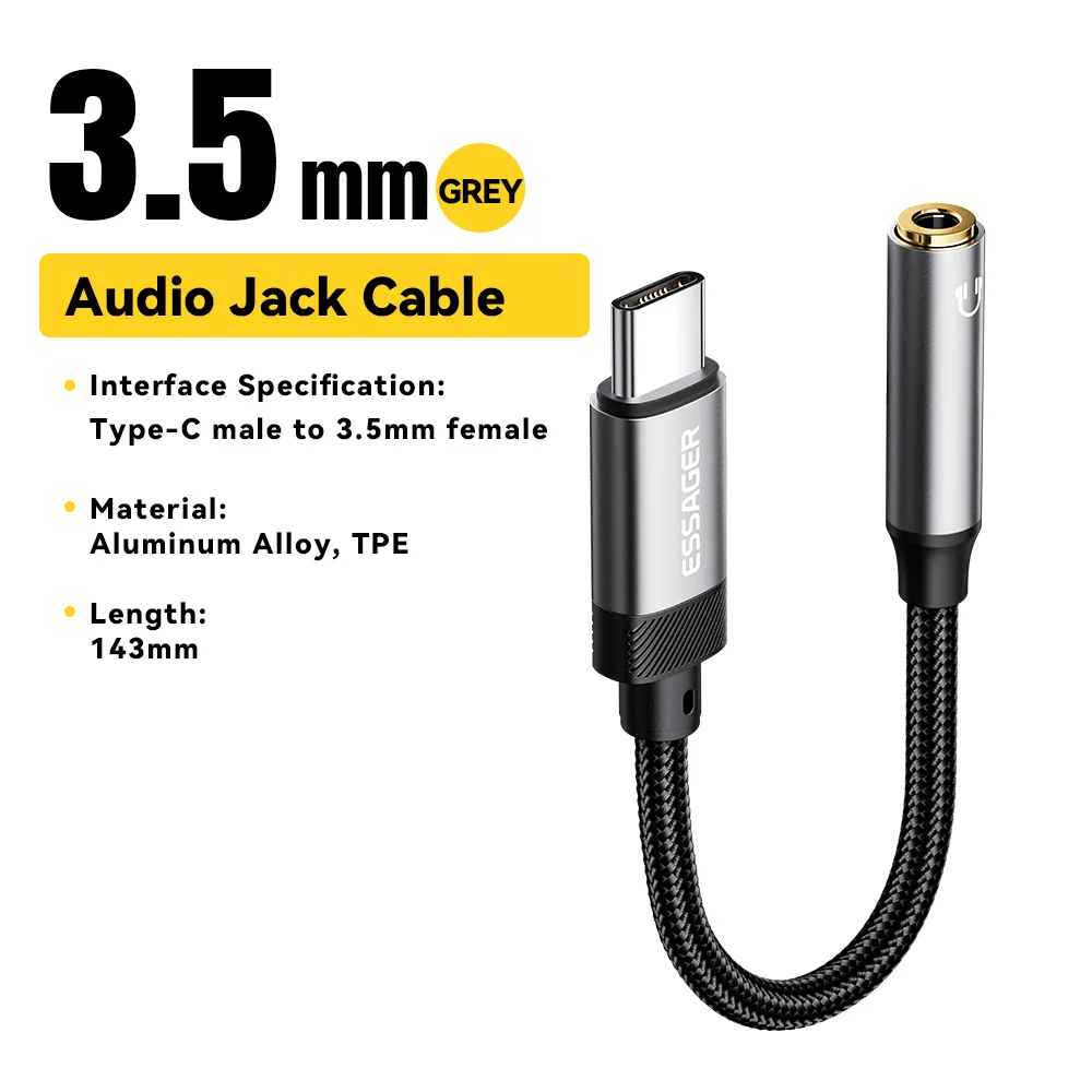 kf-Sf7b8f097ba94495d8cb07780b5e4b3d3r Type-C jack Audio Adapter Headphone Aux Cable - Image 1